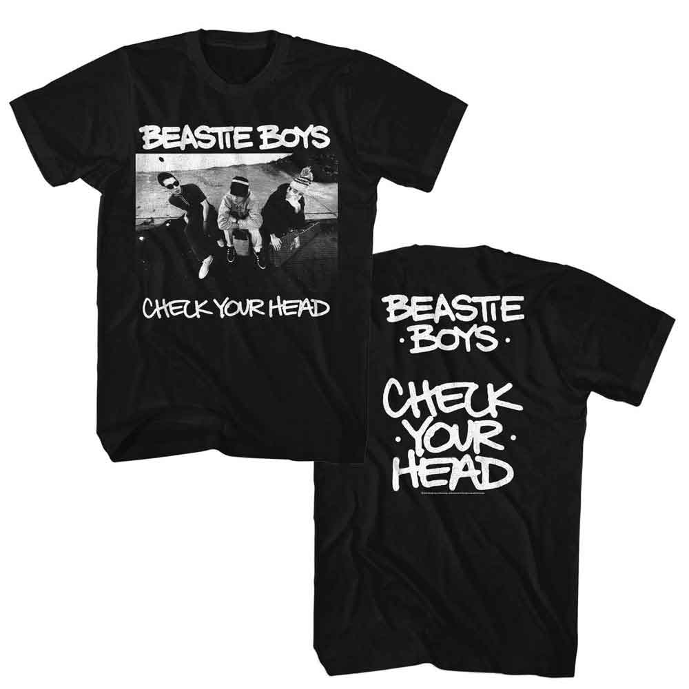 BEASTIE BOYS-BEASTIE BOYS CHECK YOUR HEAD-BLACK ADULT S/S TSHIRT