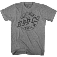 Thumbnail for BAD COMPANY-FADEDLOGO-GRAPHITE HEATHER ADULT S/S TSHIRT