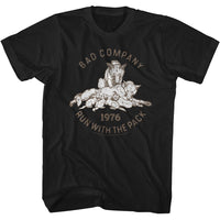 Thumbnail for BAD COMPANY-RUN WITH THE PACK-BLACK ADULT S/S TSHIRT