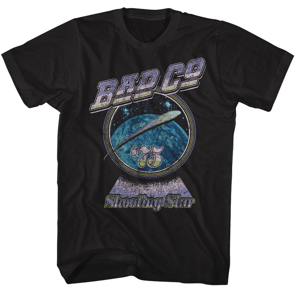 BAD COMPANY-BAD COMPANY SHOOTING STAR PASTELS-BLACK ADULT S/S TSHIRT