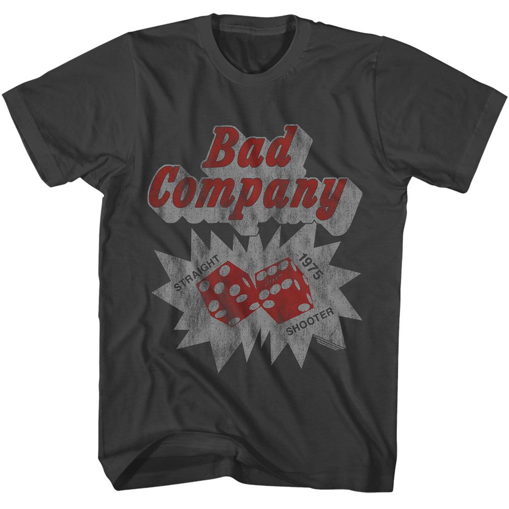 BAD COMPANY-BAD COMPANY STRAIGHT SHOOTER-SMOKE ADULT S/S TSHIRT