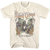 Thumbnail for BLACK CROWES-THE BLACK CROWES GRIM REAPER CROWS-NATURAL ADULT S/S TSHIRT