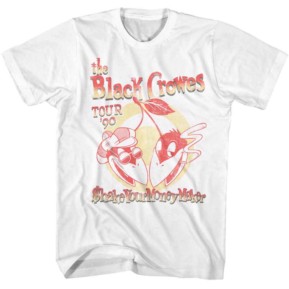 BLACK CROWES-THE BLACK CROWES TOUR 90-WHITE ADULT S/S TSHIRT
