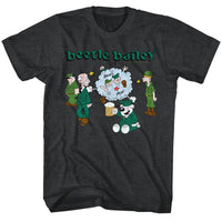 Thumbnail for BEETLE BAILEY-BEETLE BRAWL-BLACK HEATHER ADULT S/S TSHIRT