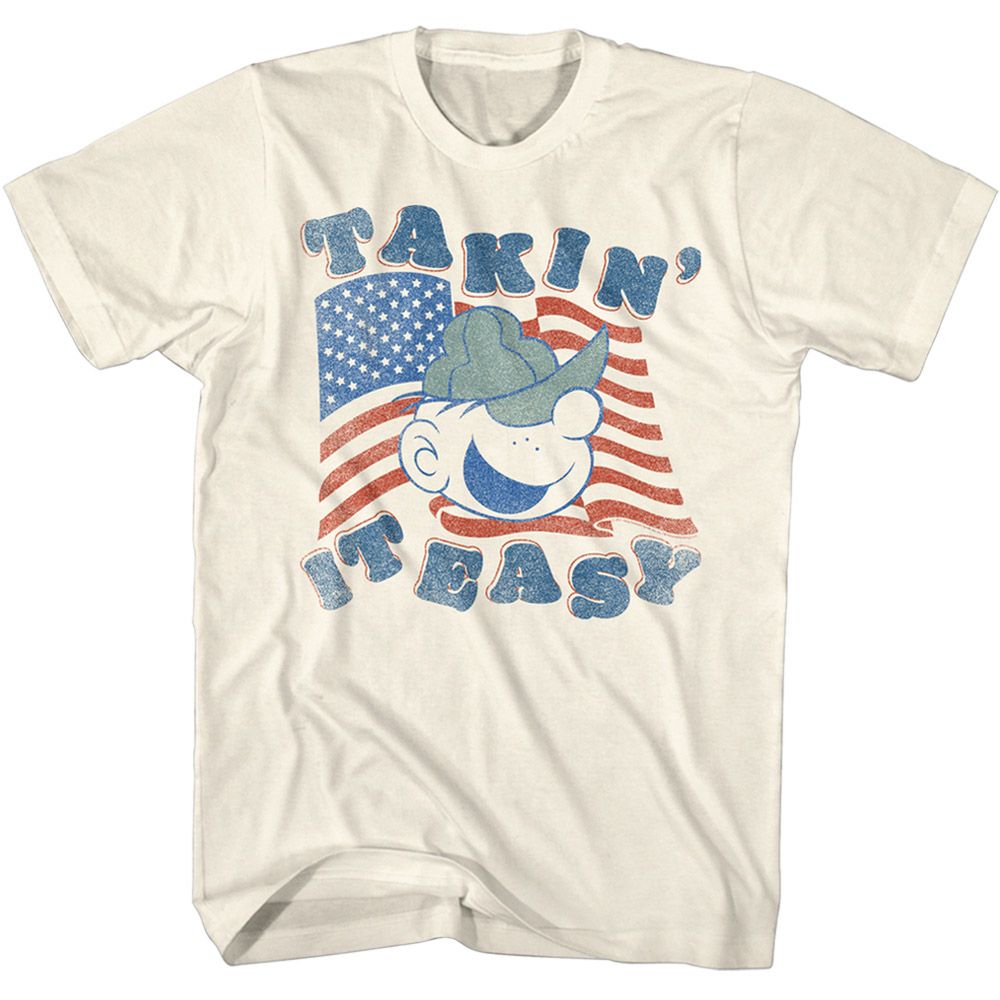 BEETLE BAILEY-BEETLE BAILEY TAKIN IT EASY-NATURAL ADULT S/S TSHIRT