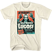 Thumbnail for BELA LUGOSI-BELA LUGOSI IN PERSON POSTER-NATURAL ADULT S/S TSHIRT