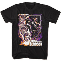 Thumbnail for BELA LUGOSI-BELA LUGOSI BAT TRANSFORMATION-BLACK ADULT S/S TSHIRT