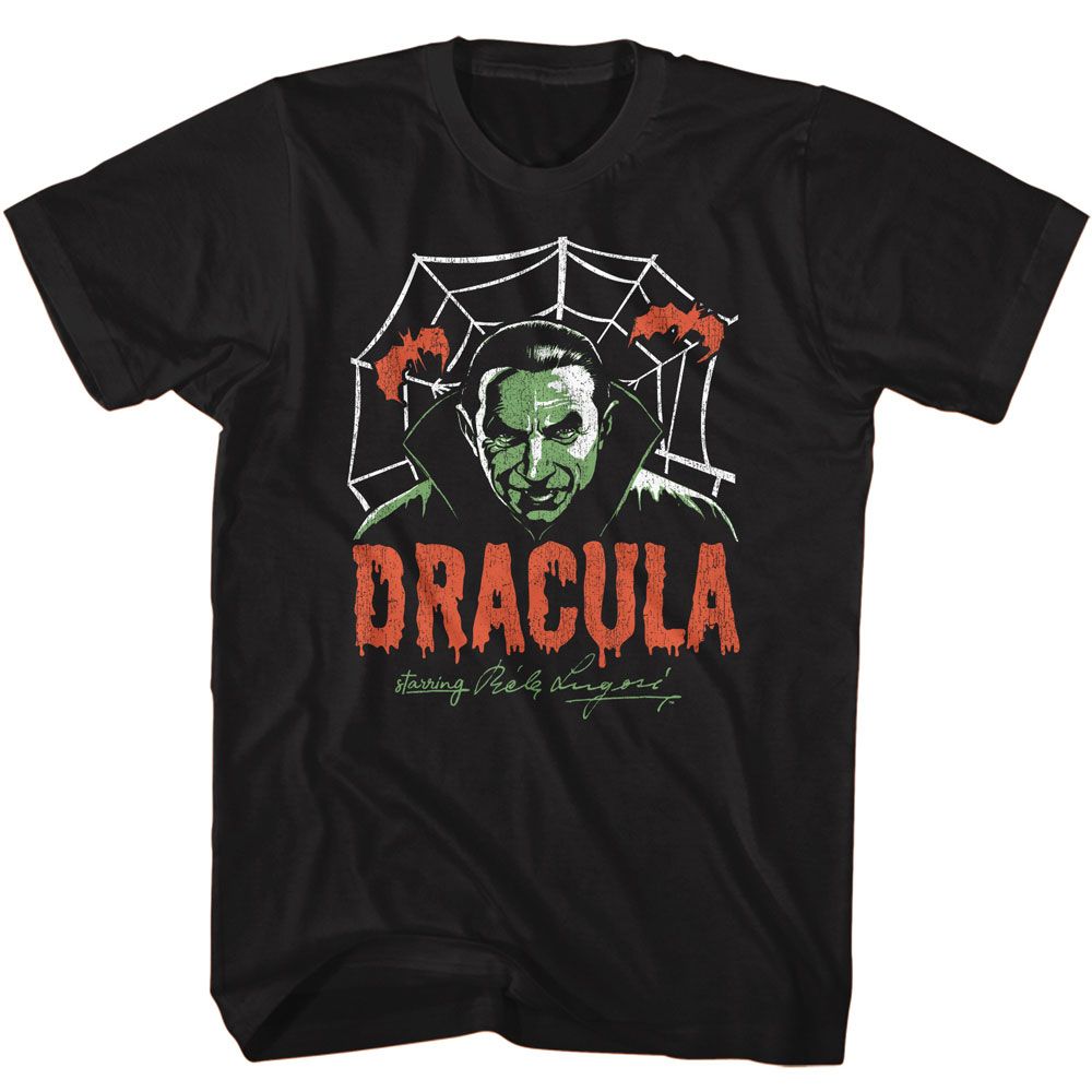 BELA LUGOSI-BELA LUGOSI CREEPY WEB-BLACK ADULT S/S TSHIRT
