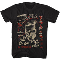 Thumbnail for BELA LUGOSI-BELA LUGOSI KANJI DRACULA-BLACK ADULT S/S TSHIRT