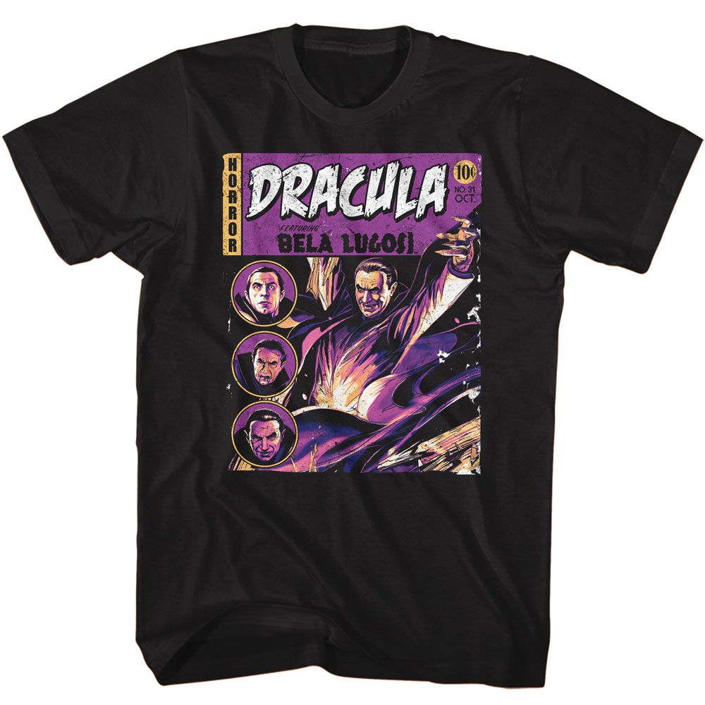 BELA LUGOSI-BELA LUGOSI COMIC-BLACK ADULT S/S TSHIRT