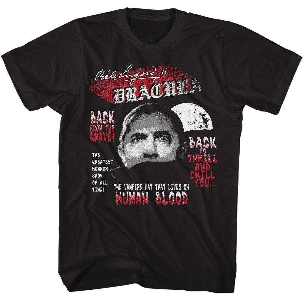 BELA LUGOSI-BELA LUGOSI BACK FROM THE GRAVE-BLACK ADULT S/S TSHIRT
