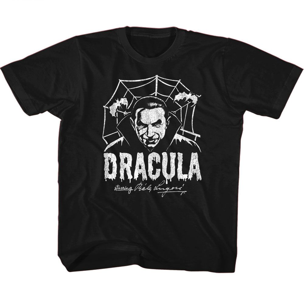 BELA LUGOSI-BELA LUGOSI CREEPY WEB MONOCHROME-BLACK YOUTH S/S TSHIRT