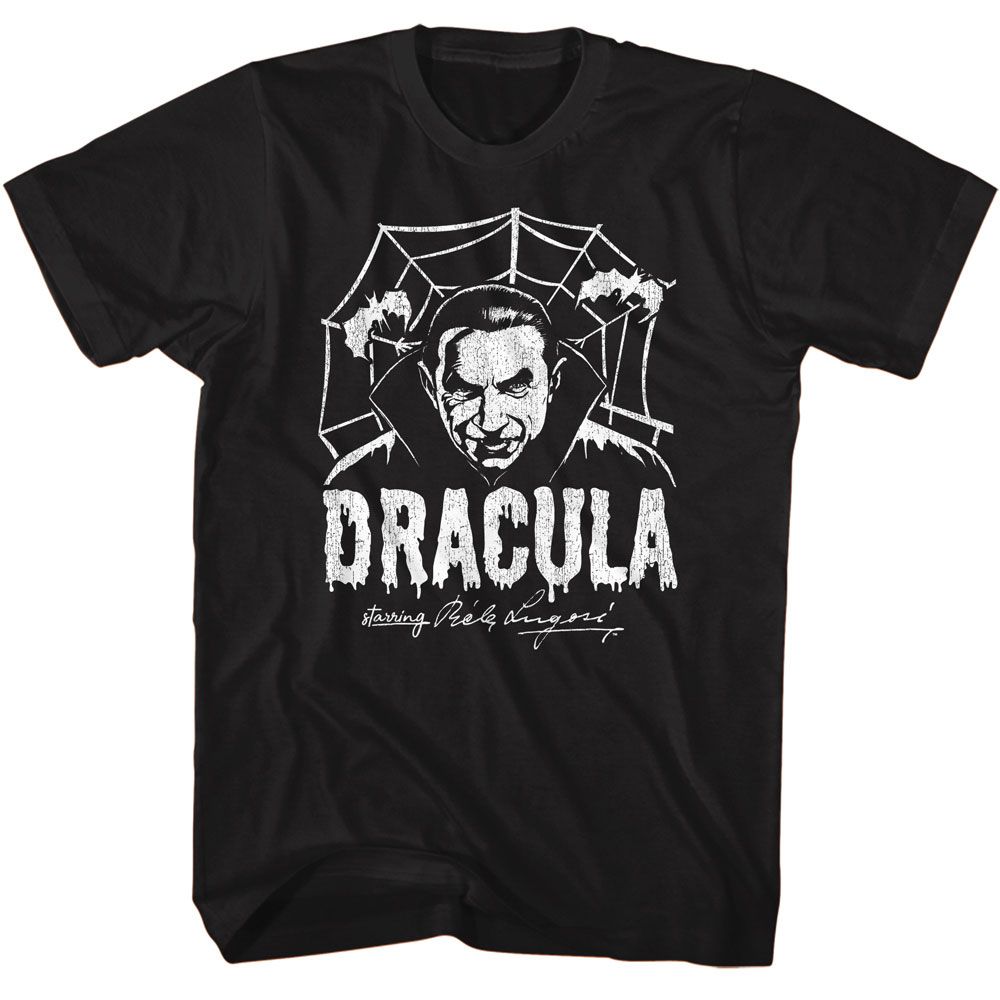 BELA LUGOSI-BELA LUGOSI CREEPY WEB MONOCHROME-BLACK ADULT S/S TSHIRT