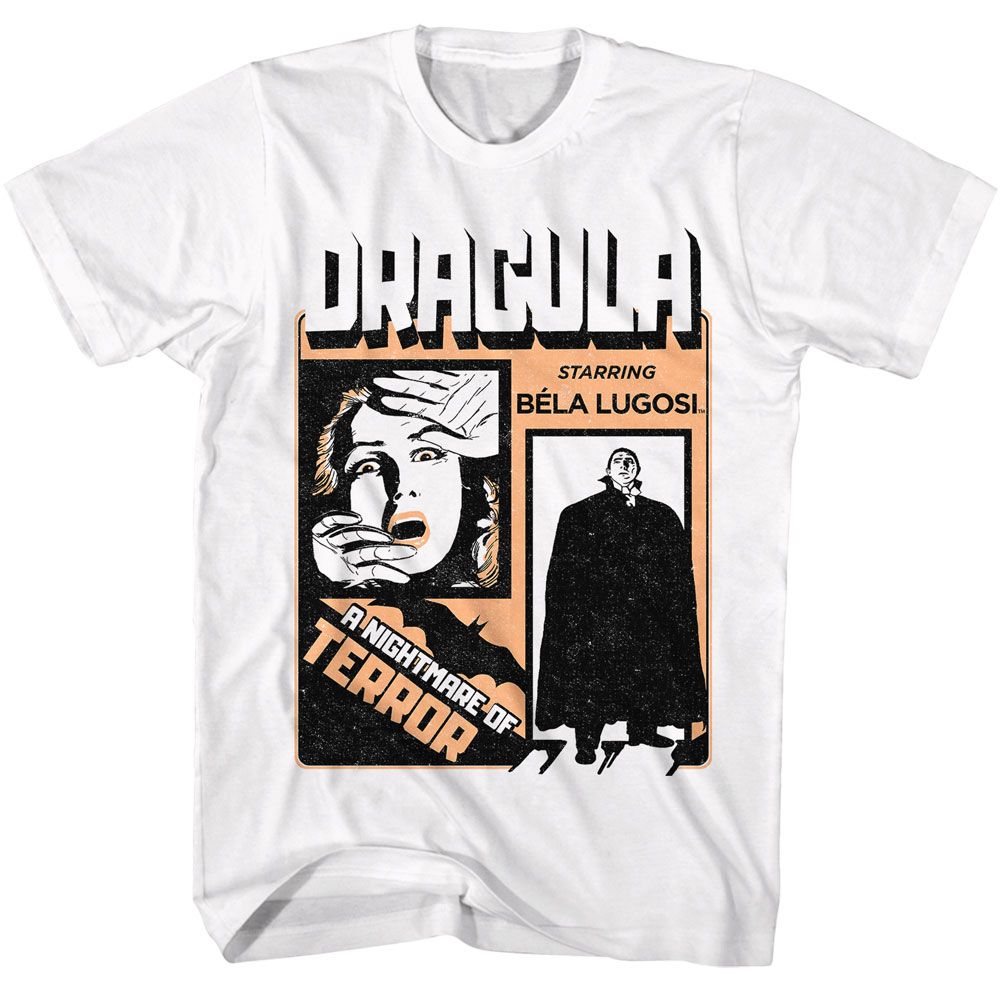 BELA LUGOSI-BELA LUGOSI 2C DRACULA-WHITE ADULT S/S TSHIRT