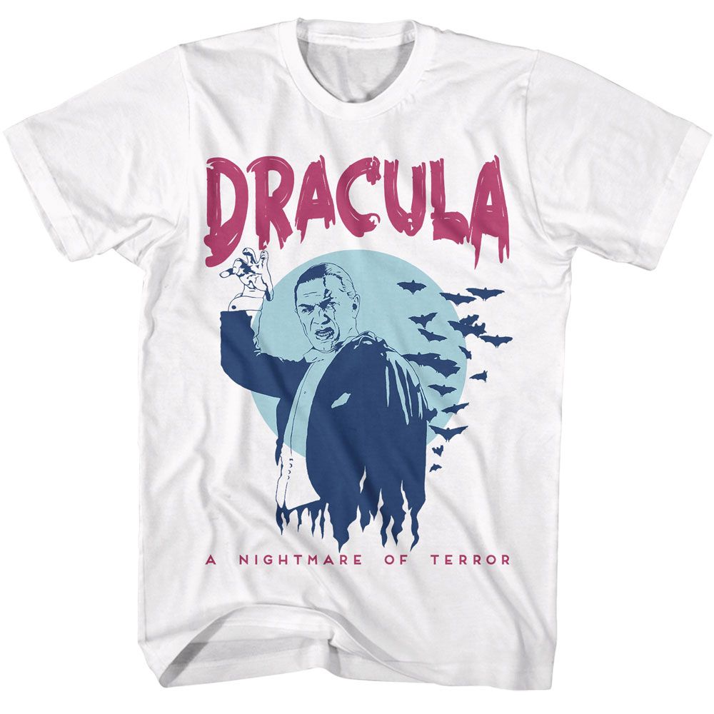 BELA LUGOSI-BELA LUGOSI NIGHTMARE OF TERROR-WHITE ADULT S/S TSHIRT