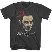Thumbnail for BELA LUGOSI-BELA LUGOSI I AM DRACULA-SMOKE ADULT S/S TSHIRT