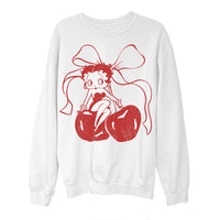 Thumbnail for Betty Boop Cherry Betty Juniors Sweatshirt