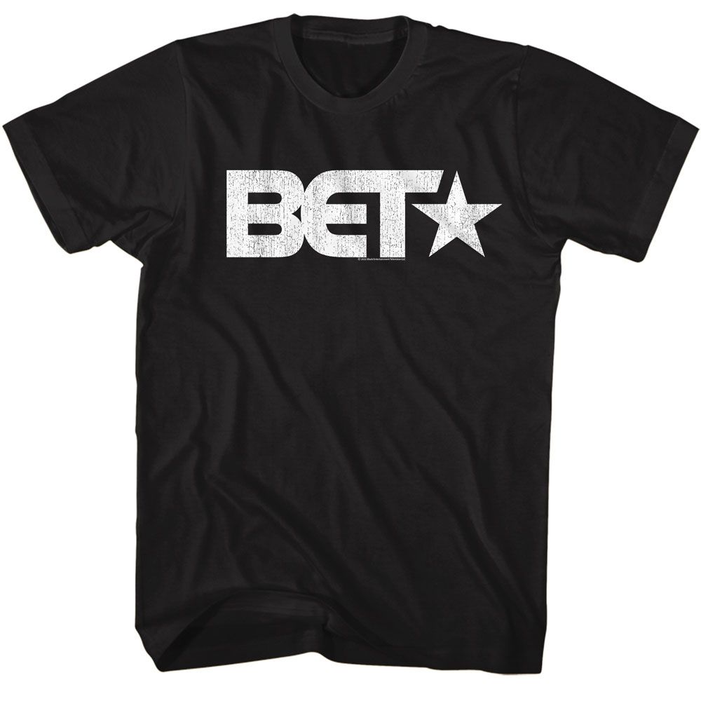 BET-BET LOGO-BLACK ADULT S/S TSHIRT