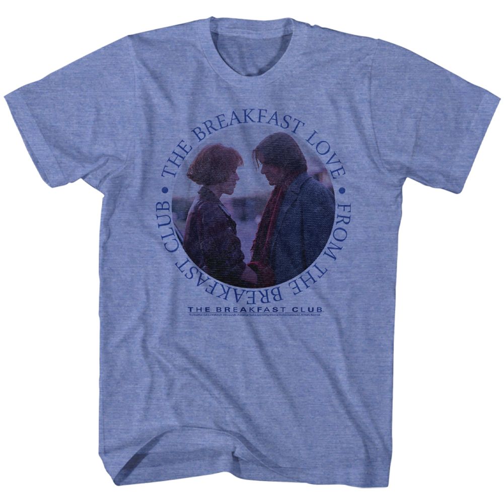 BREAKFAST CLUB-BREAKFAST LOVE-LIGHT BLUE HEATHER ADULT S/S TSHIRT