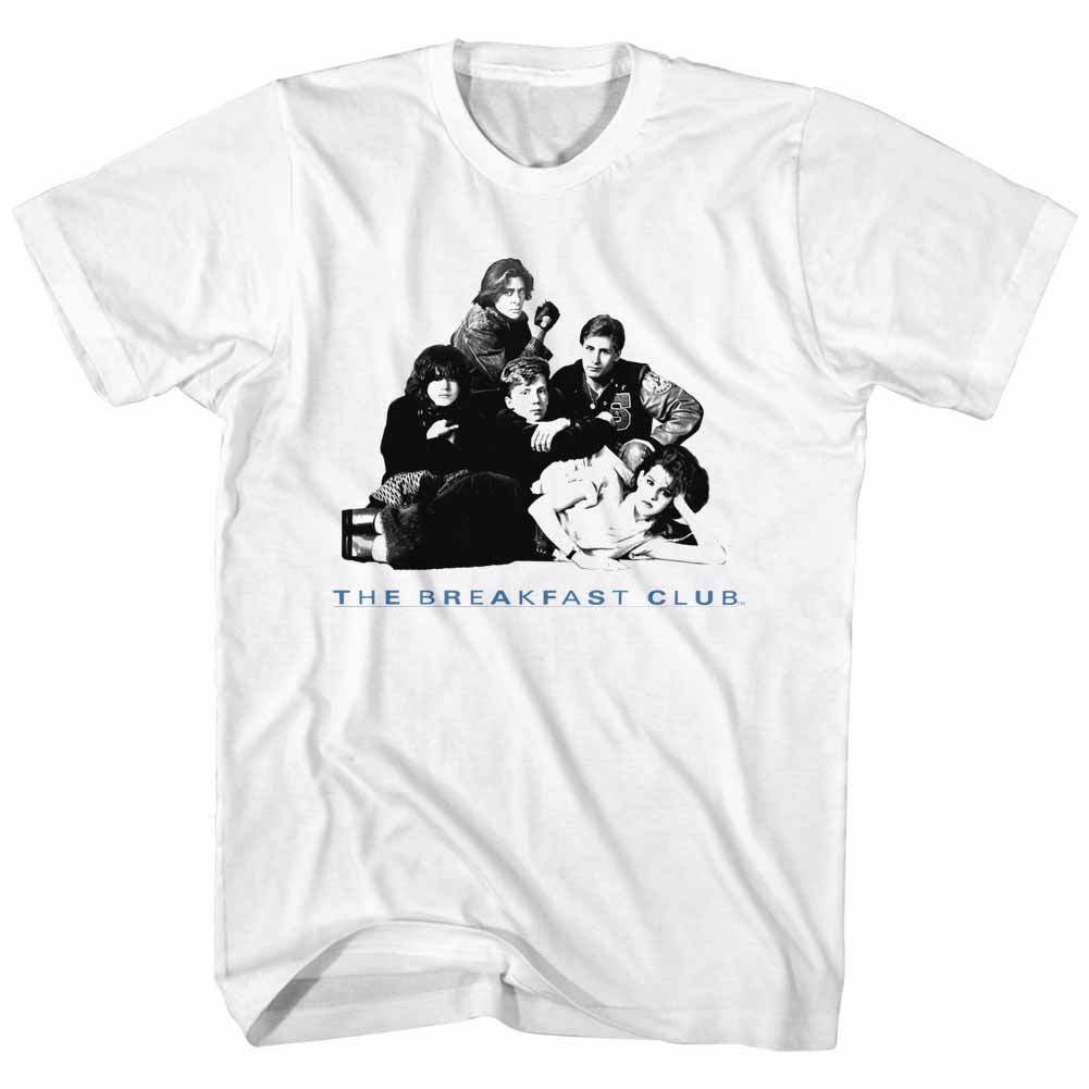 BREAKFAST CLUB-GROUP-WHITE ADULT S/S TSHIRT