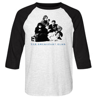 Thumbnail for BREAKFAST CLUB-GROUP-WHITE HEATHER/VINTAGE BLACK ADULT 3/4 SLEEVE RAGLAN