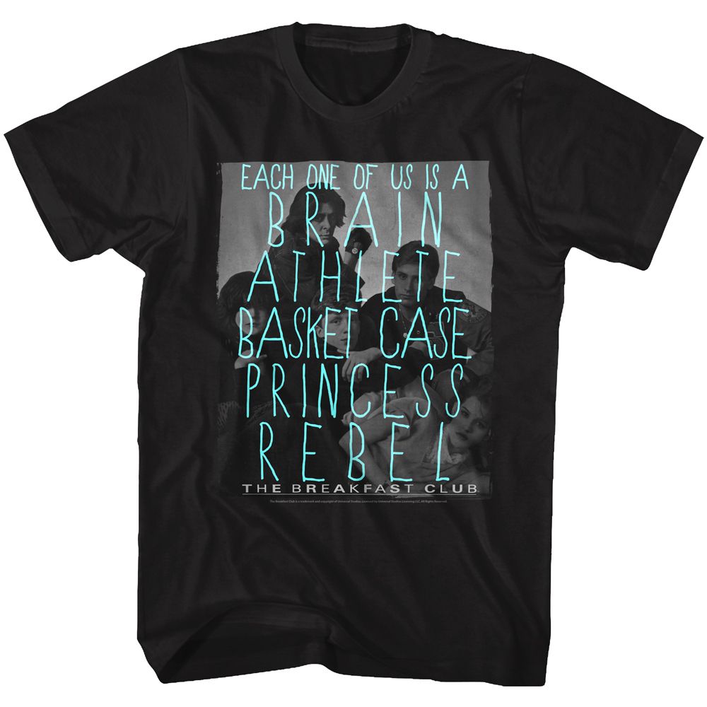 BREAKFAST CLUB-IDK-BLACK ADULT S/S TSHIRT