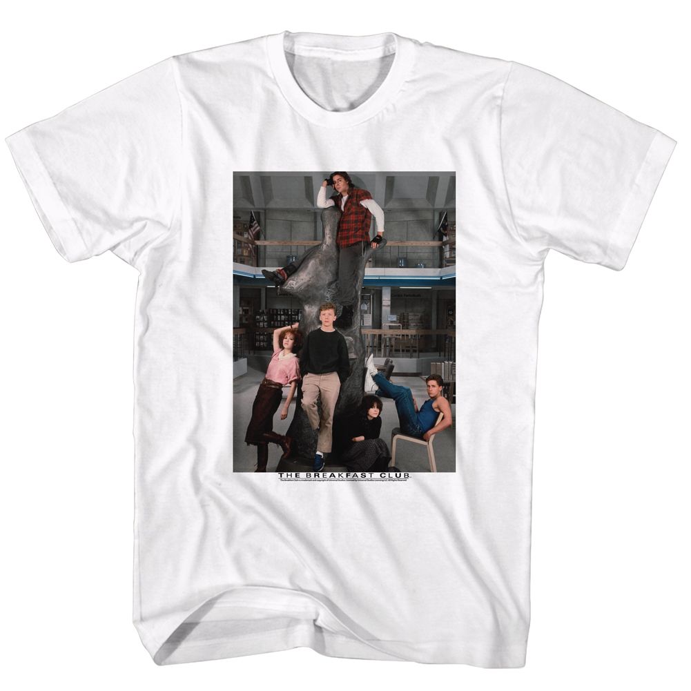 BREAKFAST CLUB-LIBERRY-WHITE ADULT S/S TSHIRT
