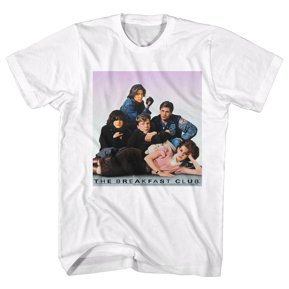 BREAKFAST CLUB-CLUB PIC-WHITE ADULT S/S TSHIRT