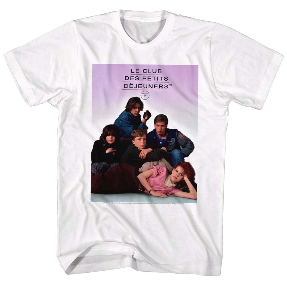 BREAKFAST CLUB-DEJUENERS-WHITE ADULT S/S TSHIRT