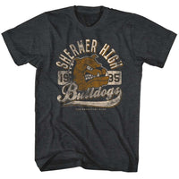 Thumbnail for BREAKFAST CLUB-BULLDOG-BLACK HEATHER ADULT S/S TSHIRT