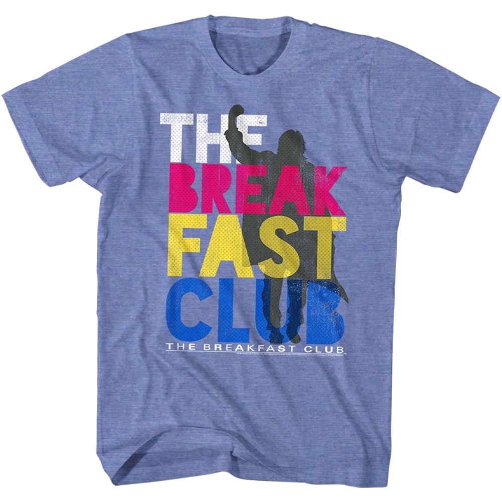 BREAKFAST CLUB-COLORFORBREAKFAST-LIGHT BLUE HEATHER ADULT S/S TSHIRT