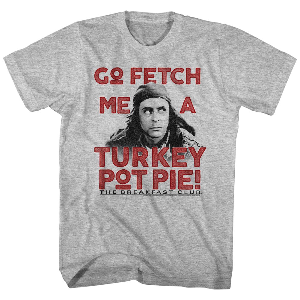 BREAKFAST CLUB-POT PIE-GRAY HEATHER ADULT S/S TSHIRT