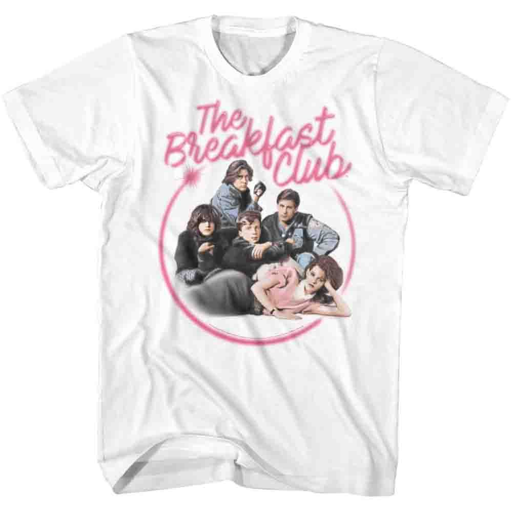 BREAKFAST CLUB-AIRBRUSH-WHITE ADULT S/S TSHIRT
