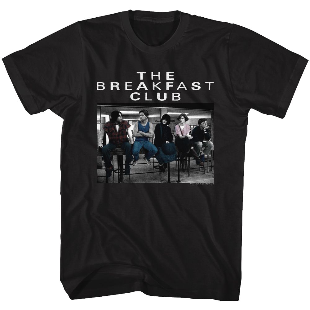 BREAKFAST CLUB-CLUB PHOTO-BLACK ADULT S/S TSHIRT