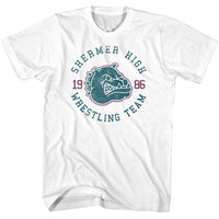 Thumbnail for BREAKFAST CLUB-BREAKFAST CLUB SHERMER HIGH LOGO VINTAGE-WHITE ADULT S/S TSHIRT