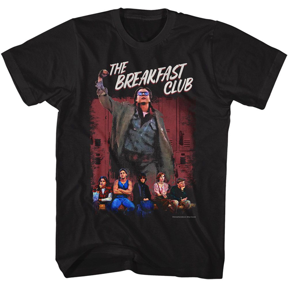 BREAKFAST CLUB-BREAKFAST CLUB LOCKERS-BLACK ADULT S/S TSHIRT