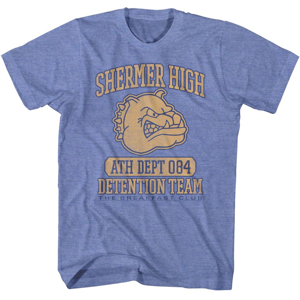 BREAKFAST CLUB-BREAKFAST CLUB SHERMAN HIGH DETENTION-LIGHT BLUE HEATHER ADULT S/S TSHIRT