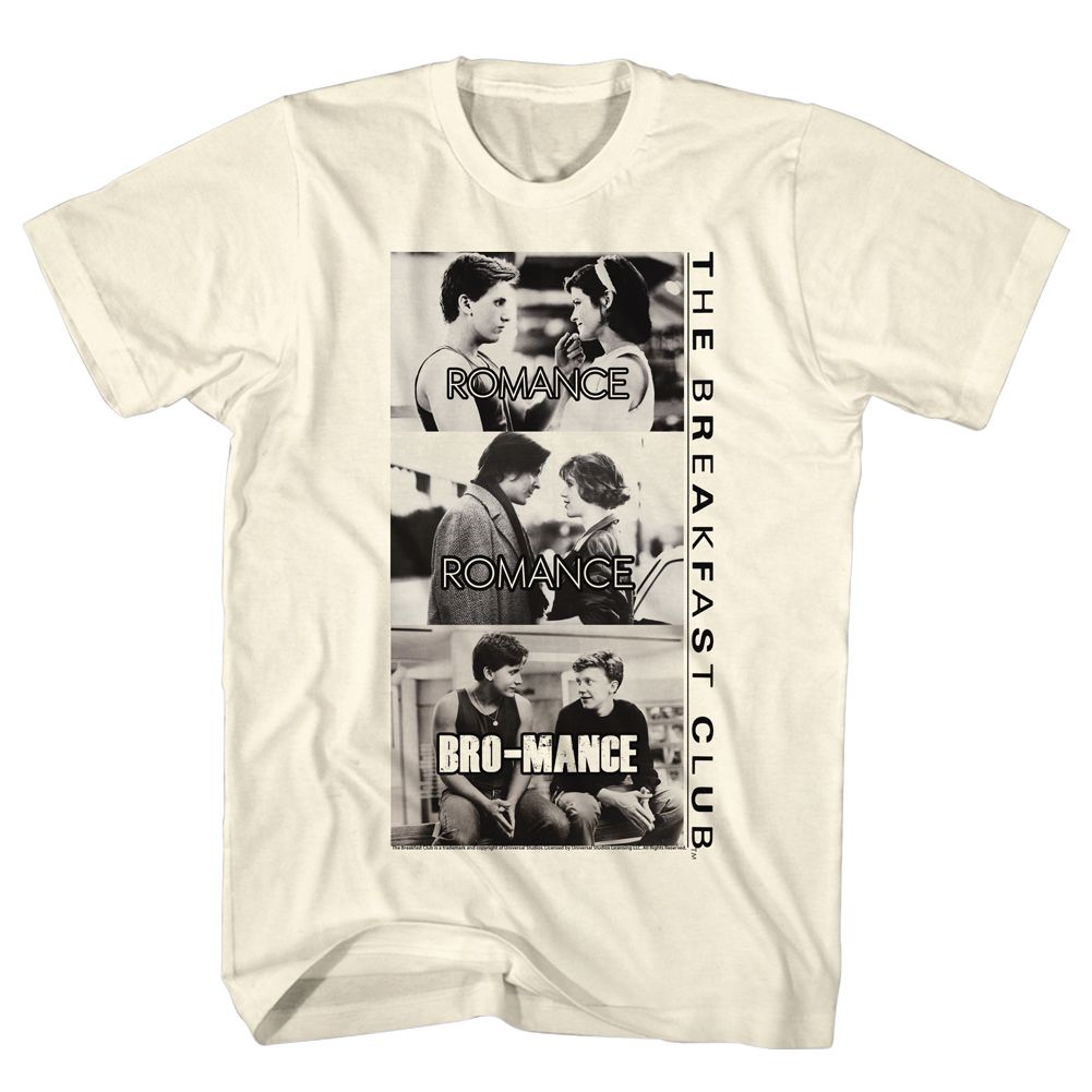 BREAKFAST CLUB-BROMANCE-NATURAL ADULT S/S TSHIRT