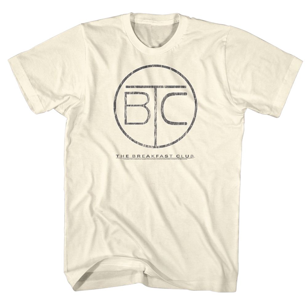 BREAKFAST CLUB-CIRCLE LOGO-NATURAL ADULT S/S TSHIRT
