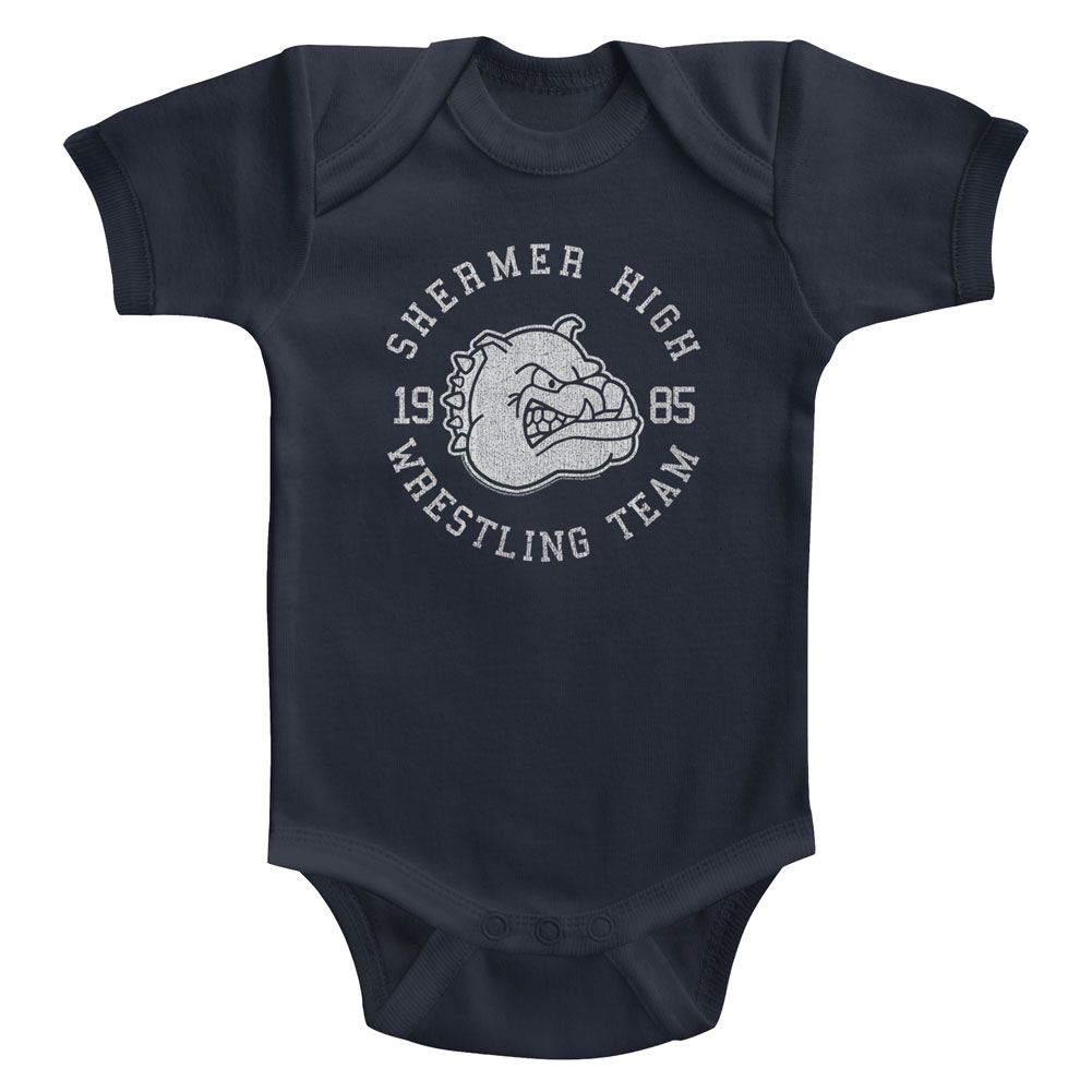 BREAKFAST CLUB-WRESTLING TEAM-NAVY INFANT S/S BODYSUIT