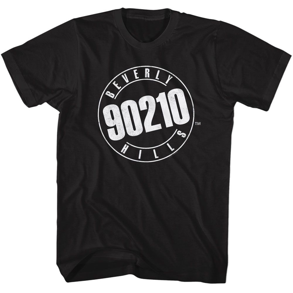 BEVERLY HILLS 90210-BEVERY HILLS 90210 LOGO-BLACK ADULT S/S TSHIRT