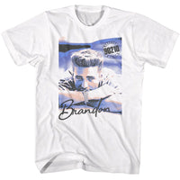 Thumbnail for BEVERLY HILLS 90210-BEVERLY HILLS 90210 BRANDON GRAPHIC-WHITE ADULT S/S TSHIRT
