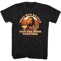 Thumbnail for THE BIG LEBOWSKI-THAT RUG-BLACK ADULT S/S TSHIRT