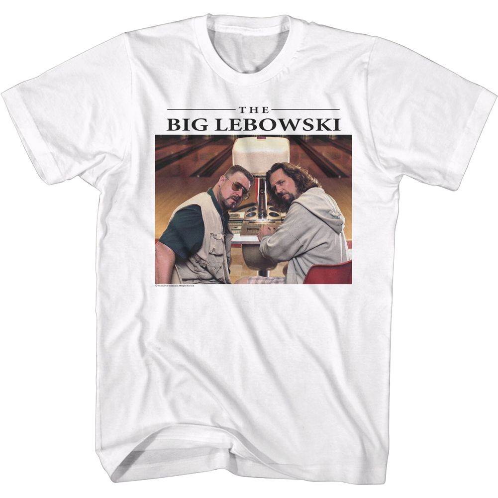 THE BIG LEBOWSKI-SIMPLE DUDES-WHITE ADULT S/S TSHIRT