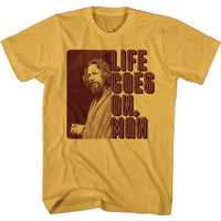 Thumbnail for THE BIG LEBOWSKI-LIFE GOES ON MAN-GINGER ADULT S/S TSHIRT
