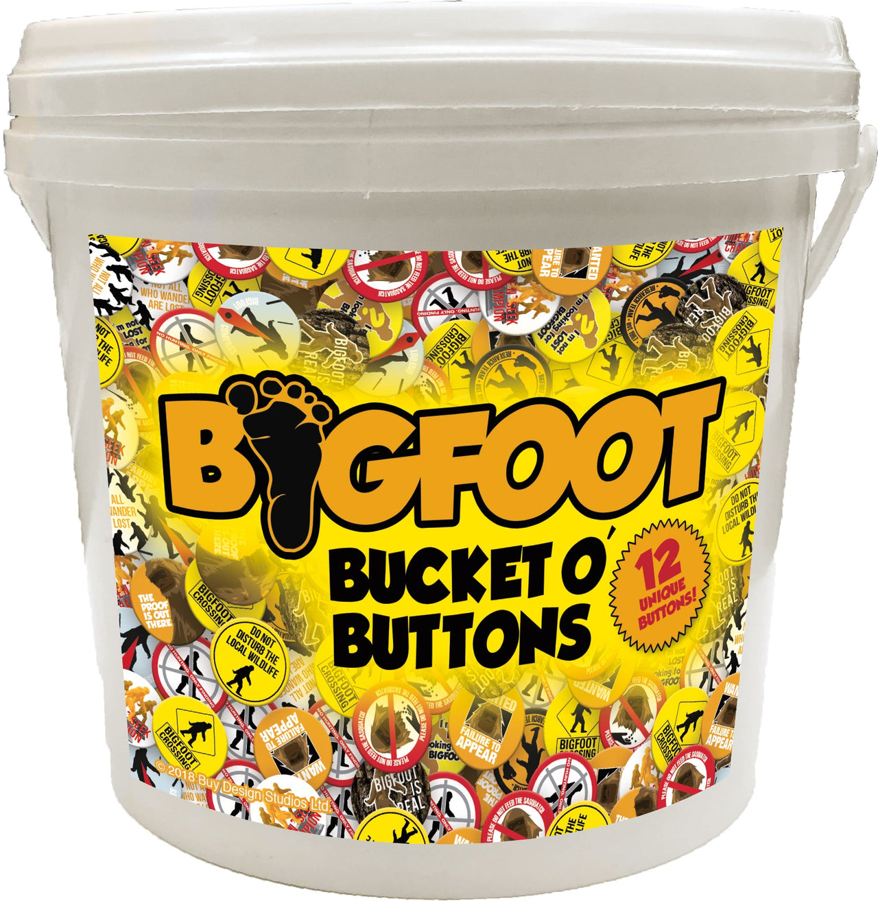144 Unit Bucket o' Buttons - Bigfoot – 1 PC PPK
