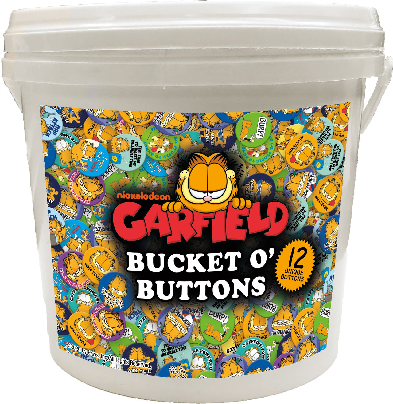 144 Unit Bucket o' Buttons - Garfield – 1 PC PPK