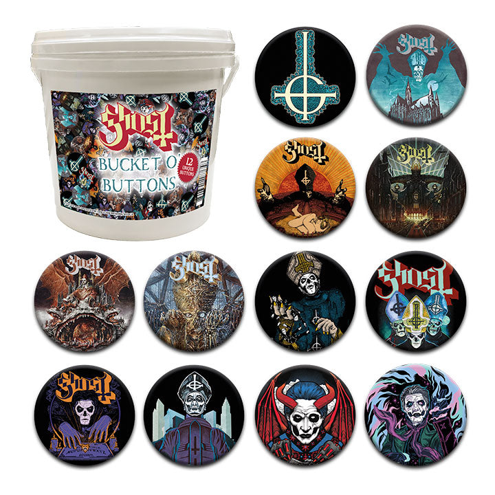 144 Unit Bucket o' Buttons - Ghost – 1 PC PPK ($86.40 each)
