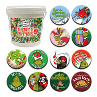 Thumbnail for 144 Unit Bucket o' Buttons - Grinch Christmas – 1 PC PPK