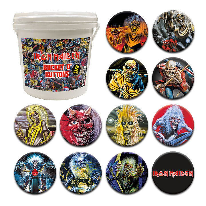 144 Unit Bucket o' Buttons - Iron Maiden – 1 PC PPK